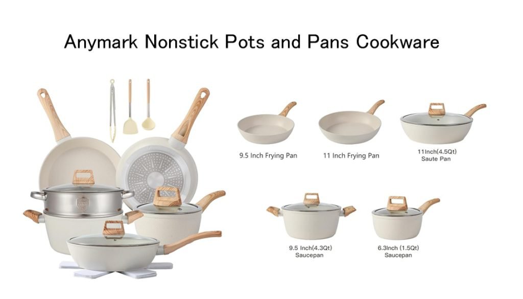 Anymark Pots and Pans Nonstick Cookware
