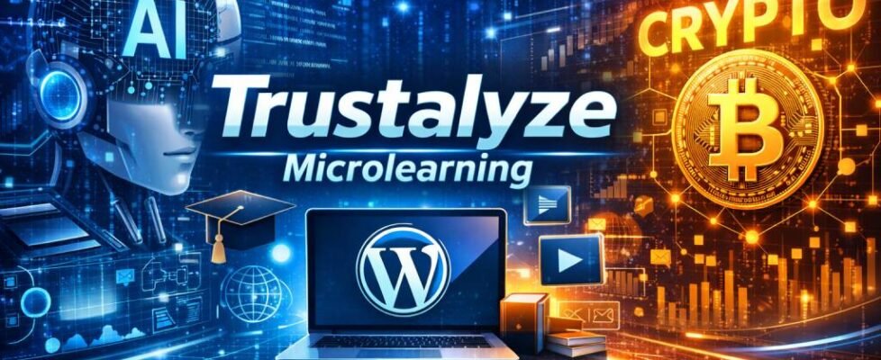 Trustalyze Microlearning with AI, WordPress and Crypto