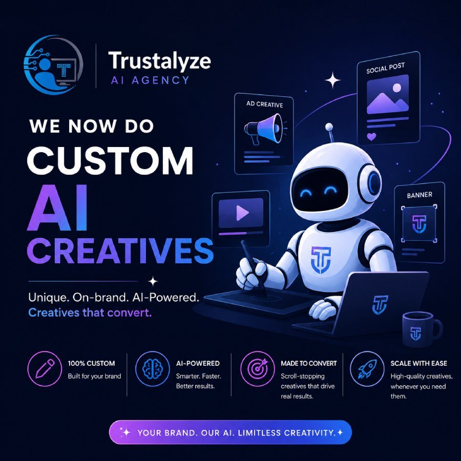 AI Agency Designs - Trustalyze Creative AI Agency Designs