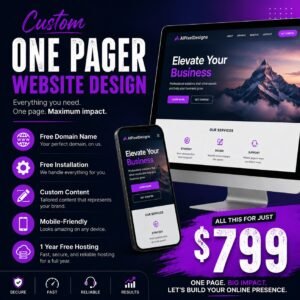 Trustalyze One Pager WordPress Website