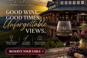 Festive Hill Wine Ad Graphic - Trustalyze Festive Hill Wine Ad Graphic