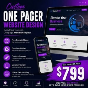 Trustalyze Custom One Pager Website